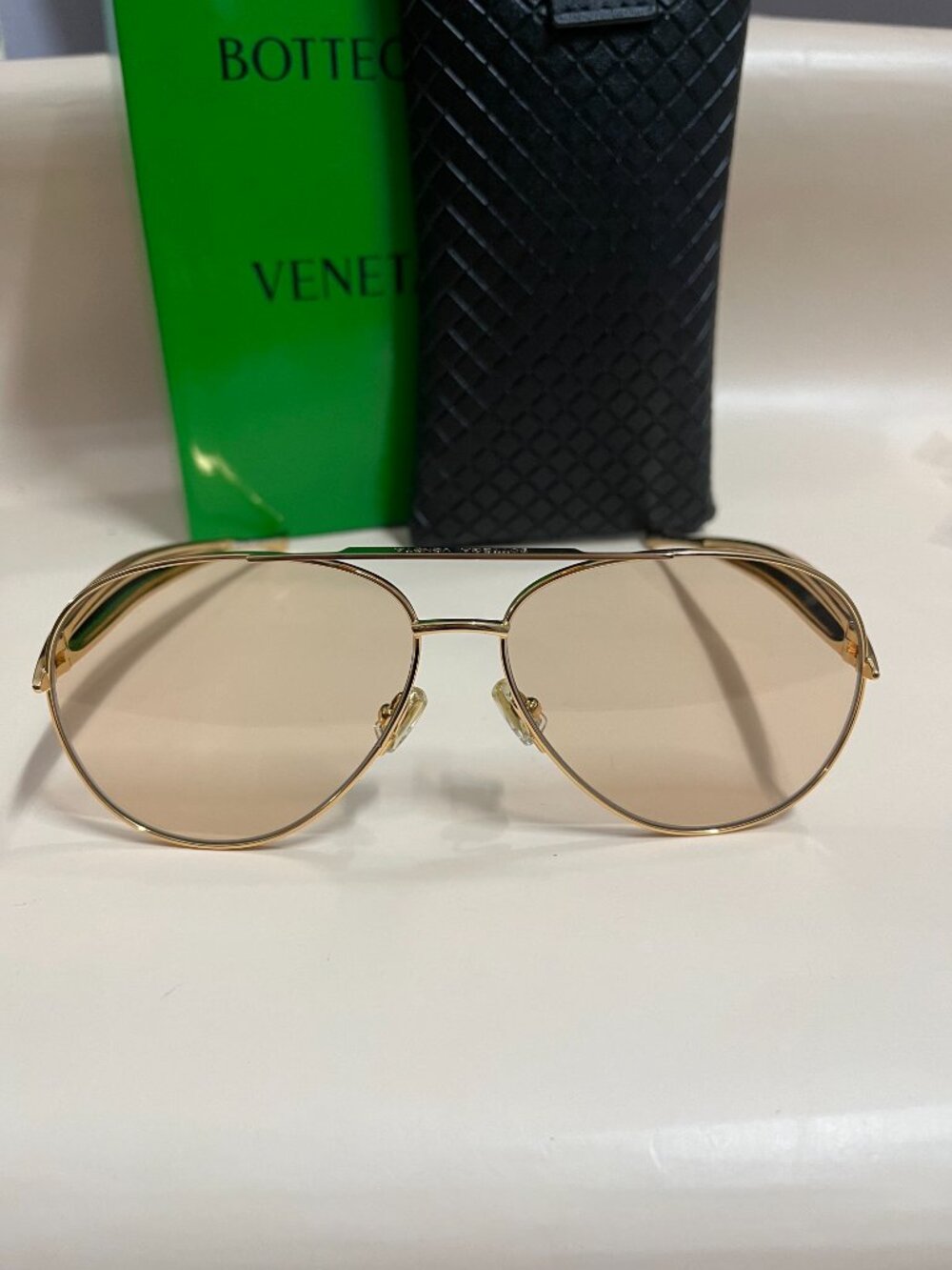Bottega Veneta Sardine BV1305S Gold Sunglasses